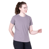 Mountain Equipment Headpoint Women's Tee in Allium - On Model Front Walk