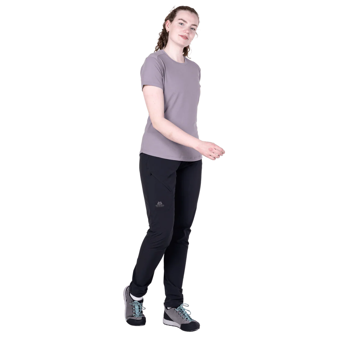 Mountain Equipment Headpoint Women's Tee in Allium - On Model Front