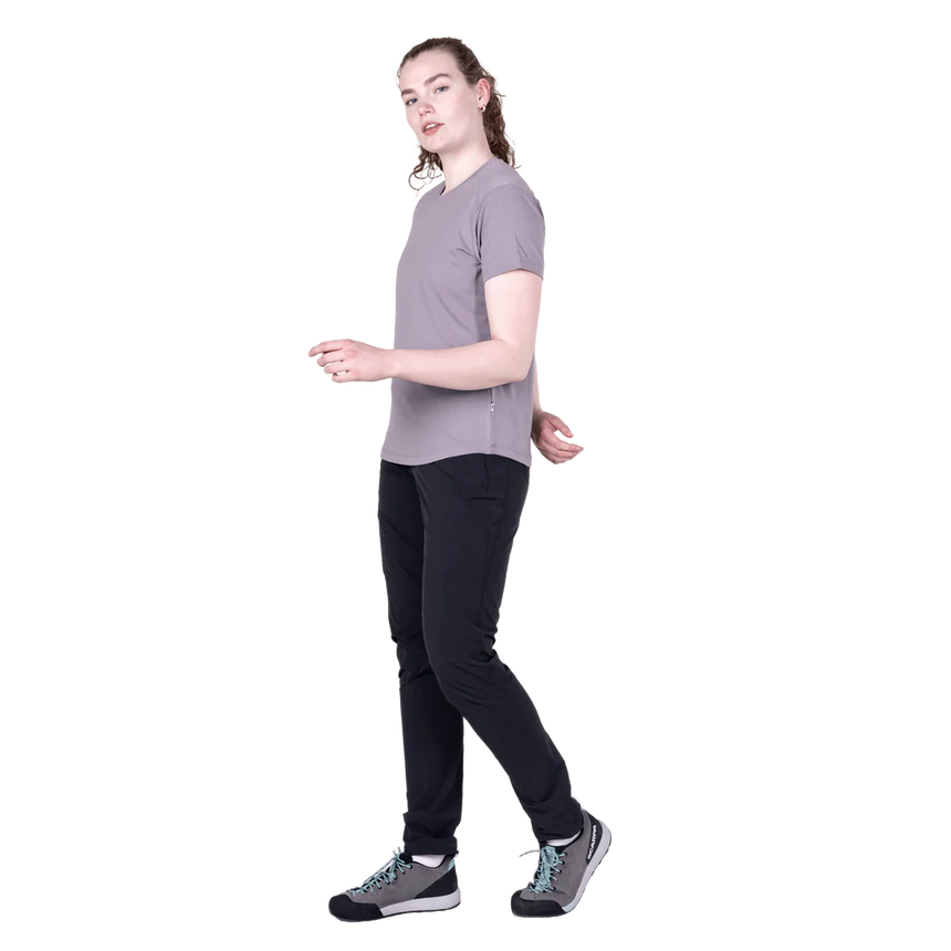 Mountain Equipment Headpoint Women's Tee in Allium - On Model Side