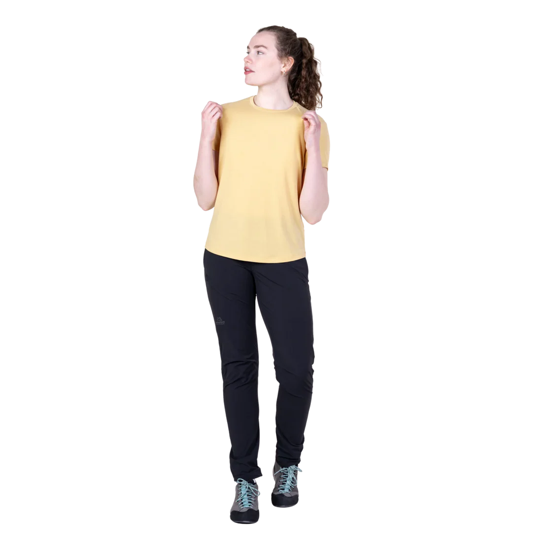 Mountain Equipment Headpoint Women's Tee in Rattan - On Model Back