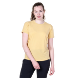 Mountain Equipment Headpoint Women's Tee in Rattan - On Model Front Walk