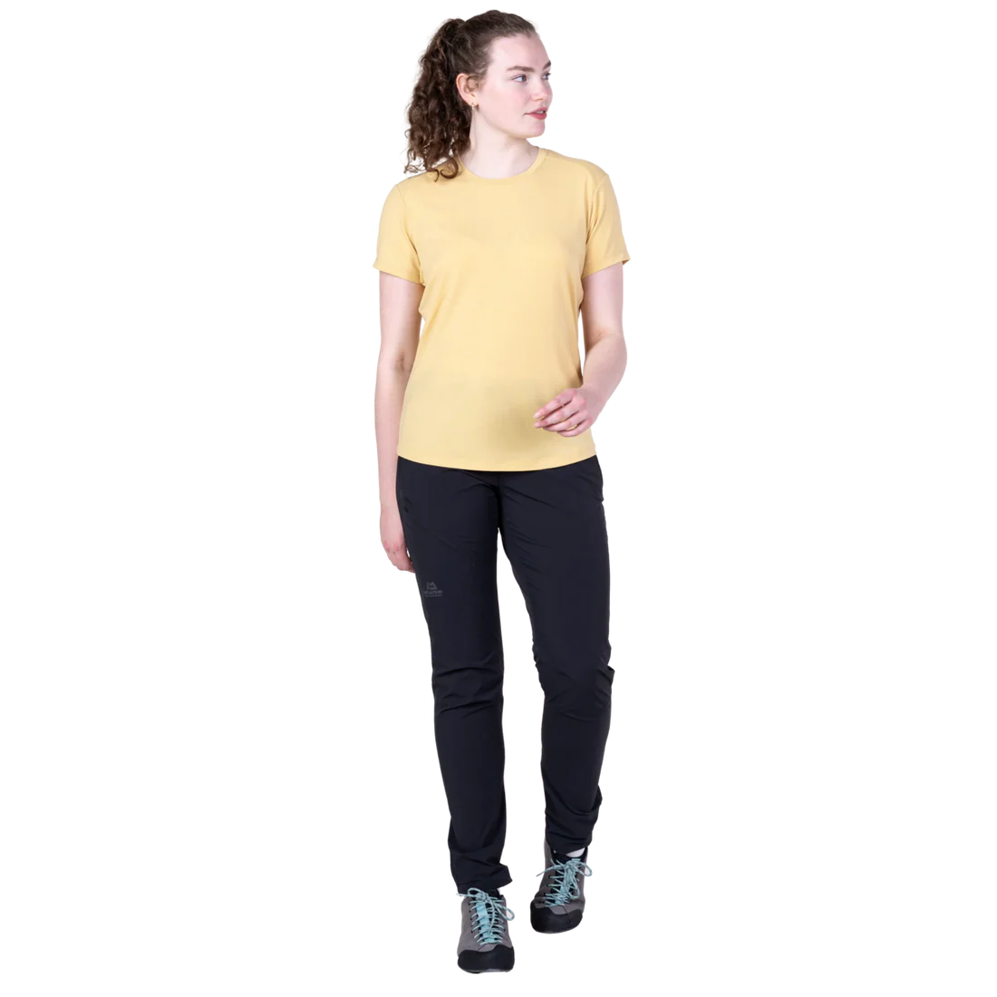 Mountain Equipment Headpoint Women's Tee in Rattan - On Model Front
