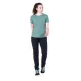 Mountain Equipment Headpoint Women's Tee in Sea Pine - On Model Front Full