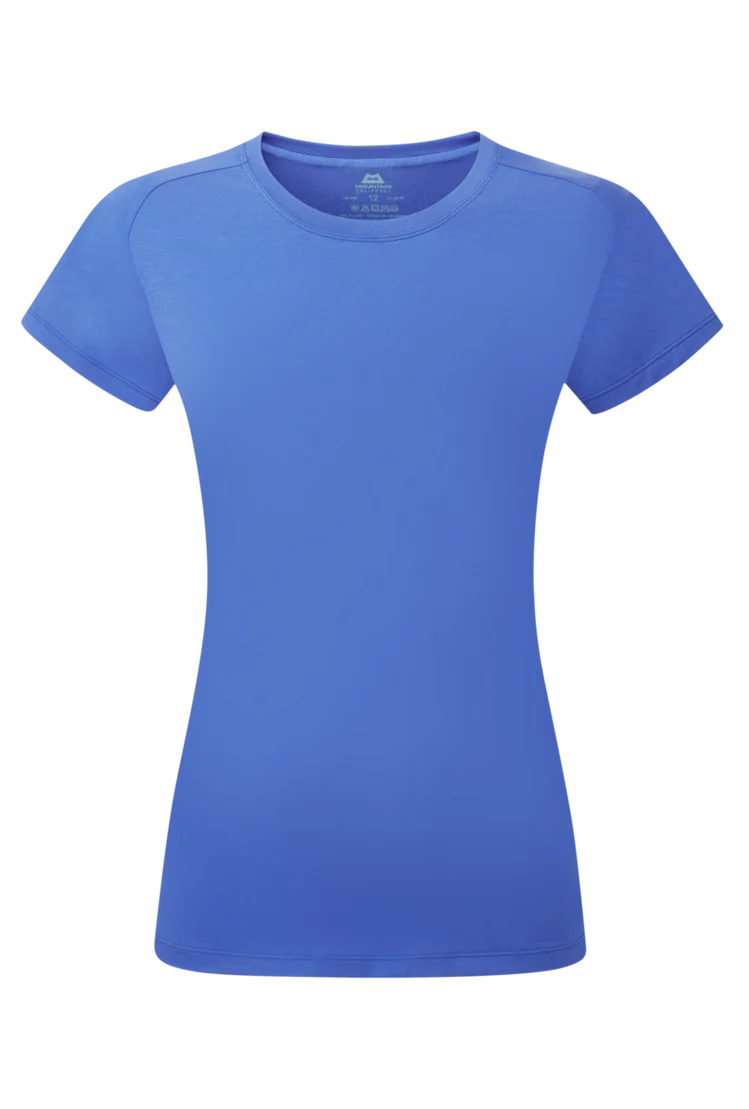 Mountain Equipment Headpoint Women's Tee in Vivid Blue - Front