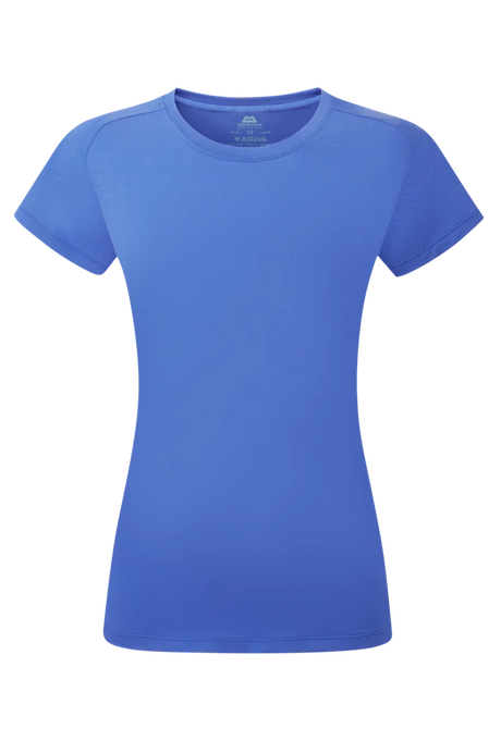 Mountain Equipment Headpoint Women's Tee in Vivid Blue - Front