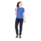 Mountain Equipment Headpoint Women's Tee in Vivid Blue - On Model Back
