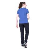 Mountain Equipment Headpoint Women's Tee in Vivid Blue - On Model Side
