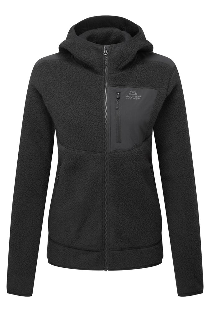 Mountain Equipment Highpile Hooded Women's Jacket in Black - Front