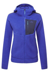 Mountain Equipment Highpile Hooded Women's Jacket in Clematis/Cosmos - Front