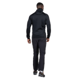 Mountain Equipment Jorasses Hooded Men's Jacket in Black - On Model Back, Hood Up