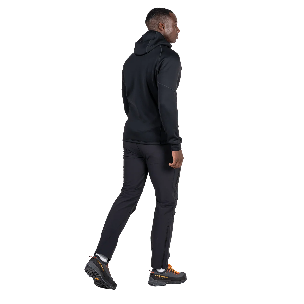 Mountain Equipment Jorasses Hooded Men's Jacket in Black - On Model Back