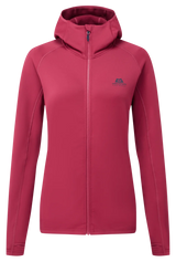 Mountain Equipment Jorasses Hooded Women's Jacket in Maroon - Flat Lay