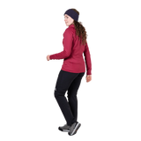 Mountain Equipment Jorasses Hooded Women's Jacket in Maroon - On Model Side