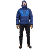 Mountain Equipment Kryos Men's Jacket in Admiral/Atlantic - Pocket and Lining Detail