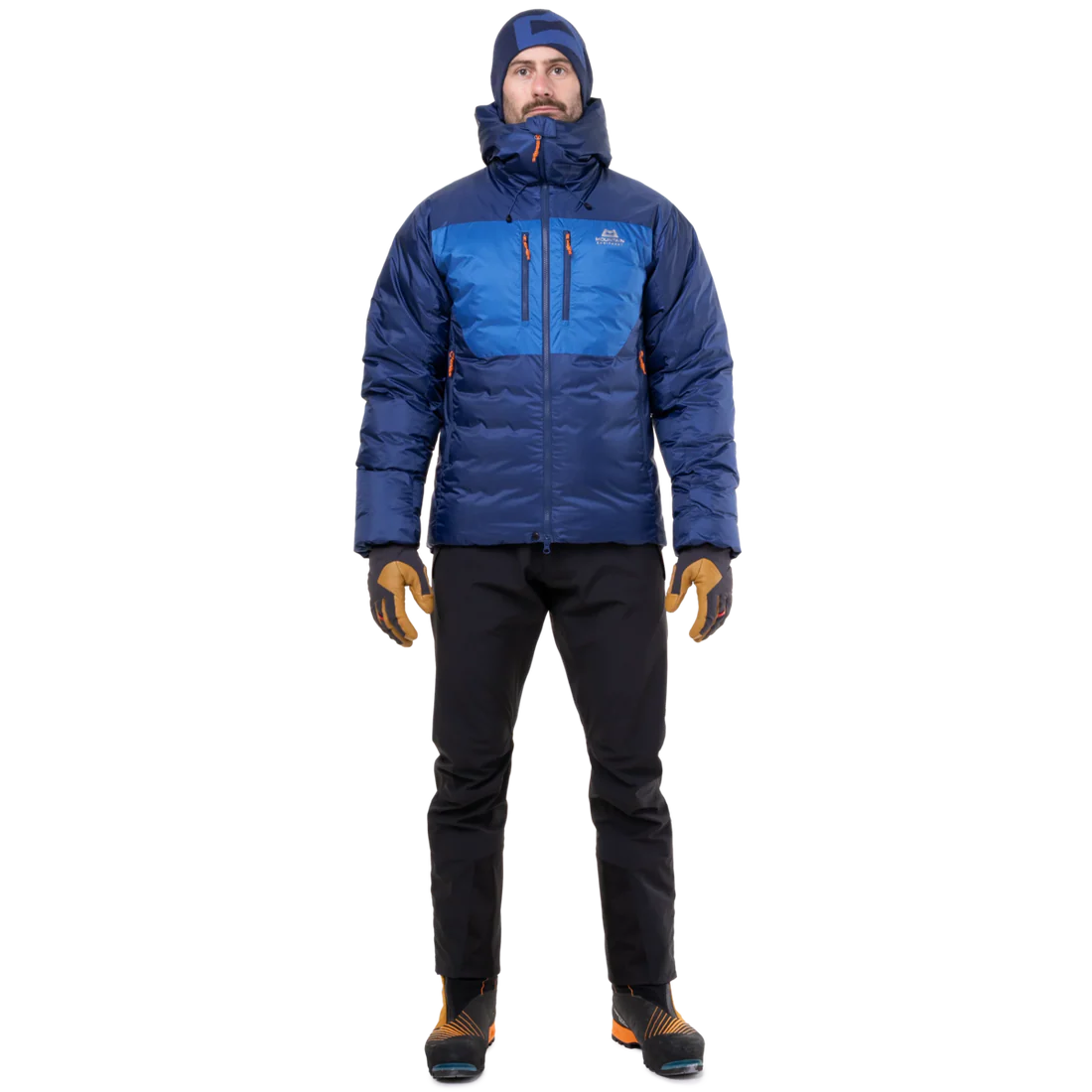 Mountain Equipment Kryos Men's Jacket in Admiral/Atlantic - Pocket and Lining Detail