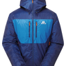 Mountain Equipment Kryos Men's Jacket in Admiral/Atlantic - Flat Lay Front