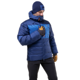 Mountain Equipment Kryos Men's Jacket in Admiral/Atlantic - On Model Front
