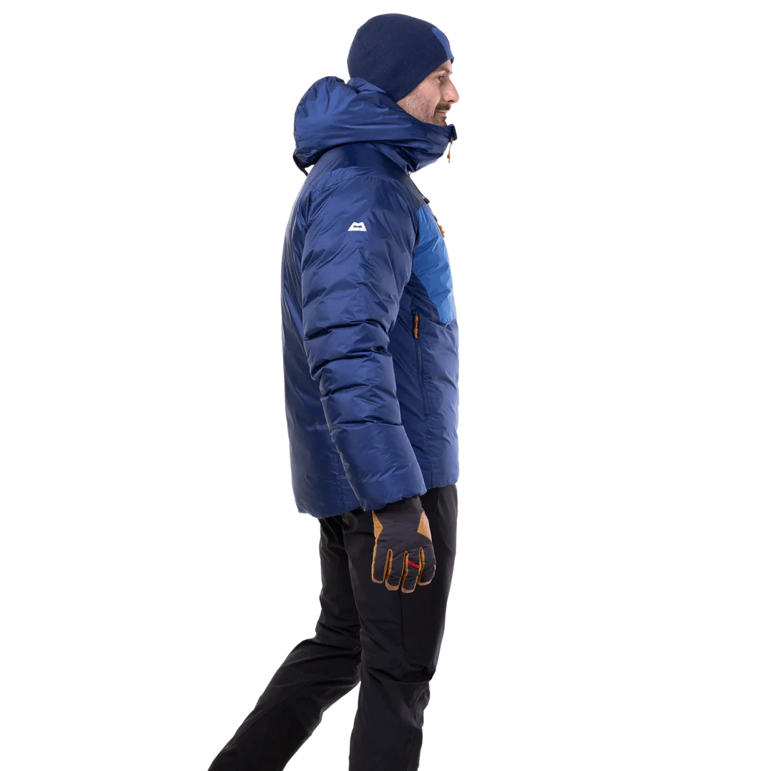 Mountain Equipment Kryos Men's Jacket in Admiral/Atlantic - On Model Side