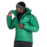 Mountain Equipment Kryos Men's Jacket in Alpine Green - Collar Detail