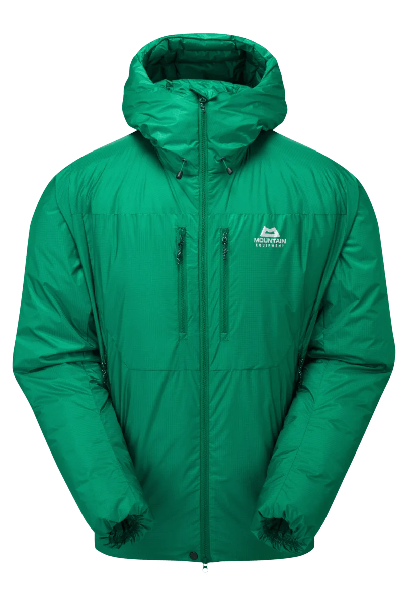 Mountain Equipment Kryos Men's Jacket in Alpine Green - Flat Lay Front
