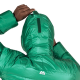 Mountain Equipment Kryos Men's Jacket in Alpine Green - Hood Drawcord Detail