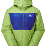 Mountain Equipment Kryos Men's Jacket in Cactus/Admiral - Flat Lay Front