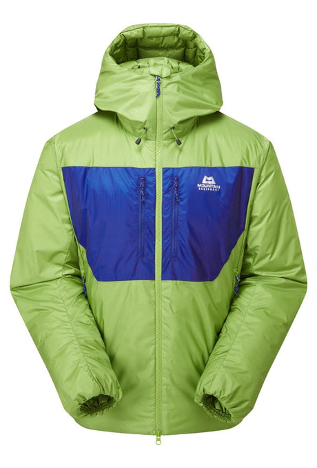 Mountain Equipment Kryos Men's Jacket in Cactus/Admiral - Flat Lay Front