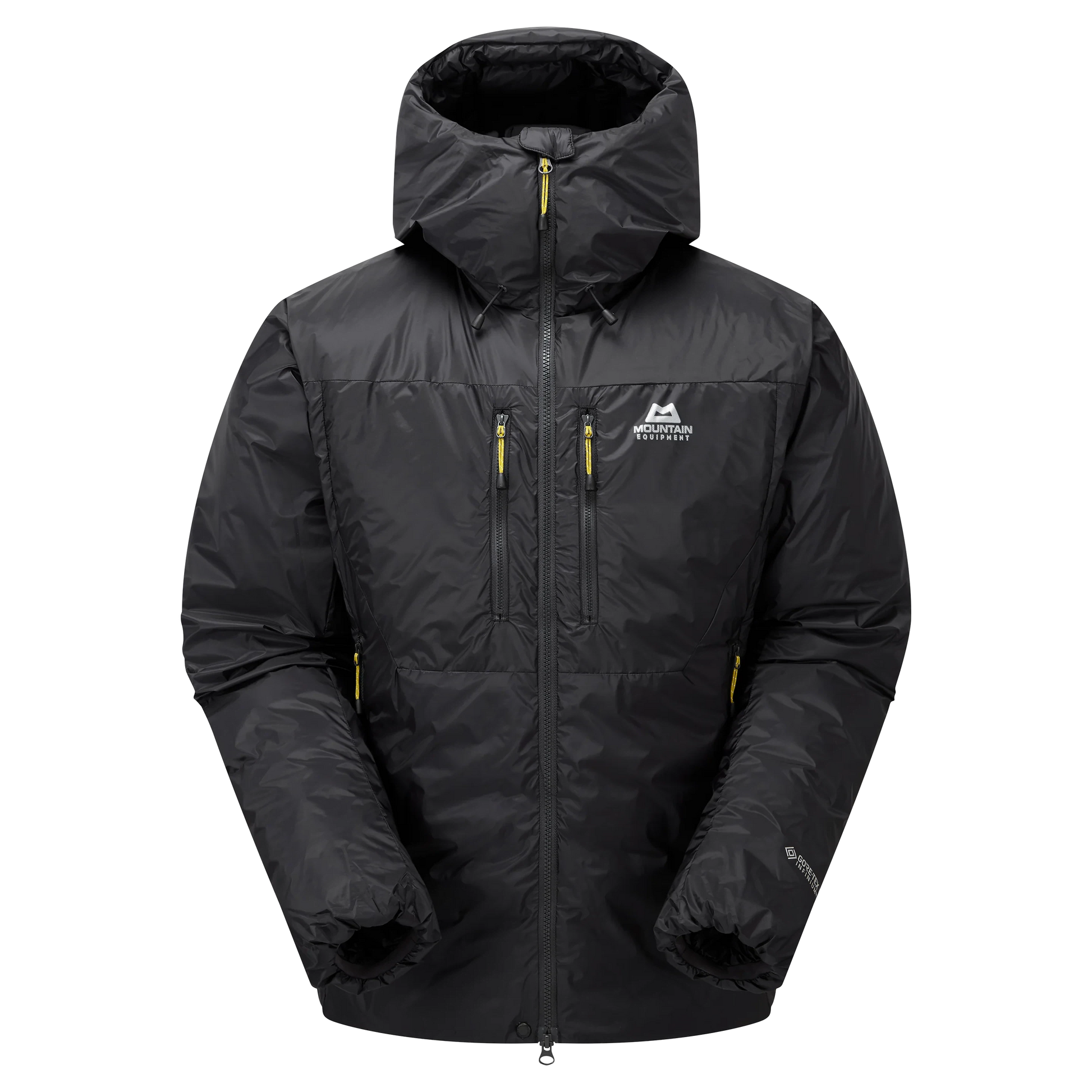 Mountain Equipment Kryos Men's Jacket in Obsidian - Flat Lay Front