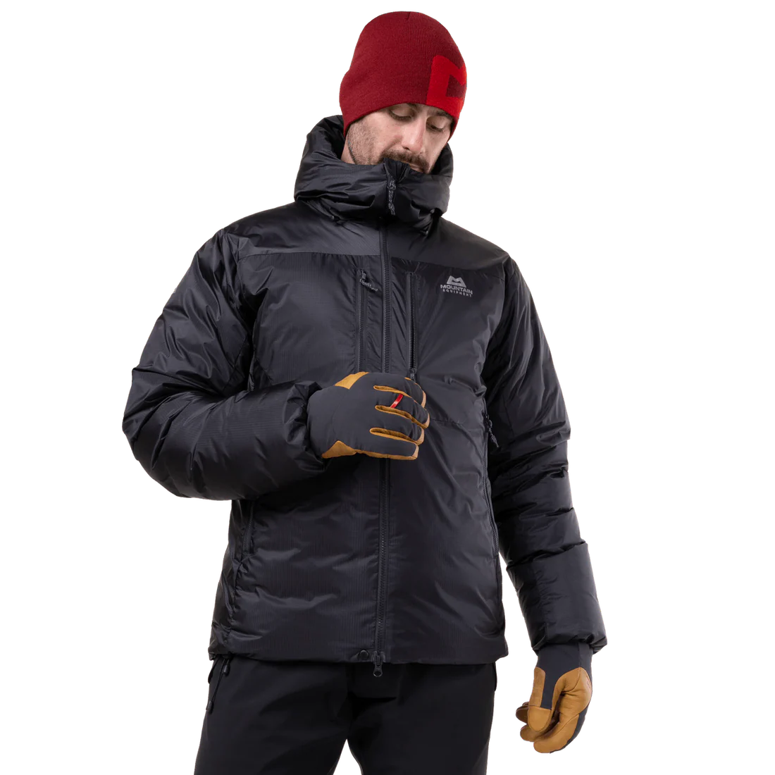 Mountain Equipment Kryos Men's Jacket in Obsidian - On Model Front