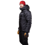 Mountain Equipment Kryos Men's Jacket in Obsidian - On Model Hood Up Front