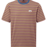 Mountain Equipment Lava Men's Tee in Stanage Stripe - Flat front