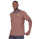 Mountain Equipment Lava Men's Tee in Stanage Stripe - Front view