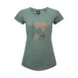 Mountain Equipment Leaf Women's Tee in Sage - Front
