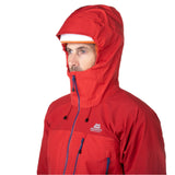 Mountain Equipment Lhotse GORE-TEX Men's Jacket Clearance in Imperial Red/Crimson - Helmet Compatible Hood