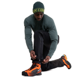 Mountain Equipment Lhotse GORE-TEX Men's Pant in Black - Hem Adjustment on Model