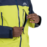 Mountain Equipment Lhotse Men's Jacket in Vine/Cosmos - Chest Pocket On Model