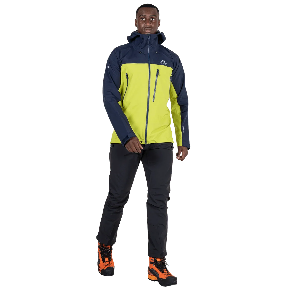 Mountain Equipment Lhotse Men's Jacket in Vine/Cosmos - Front Fit On Model