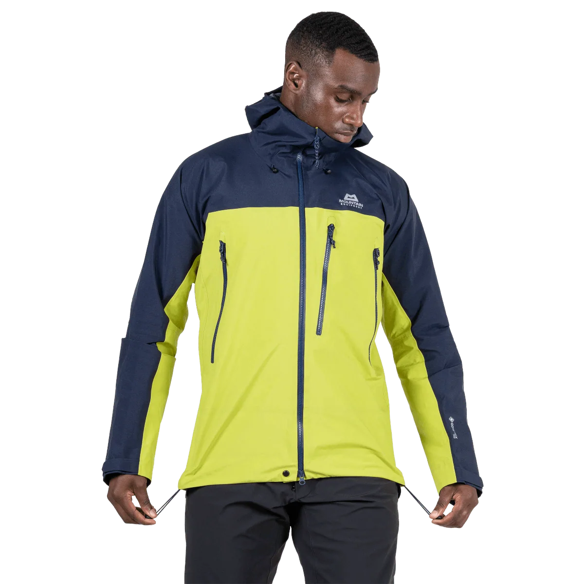 Mountain Equipment Lhotse Men's Jacket in Vine/Cosmos - Front Fit On Model