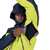 Mountain Equipment Lhotse Men's Jacket in Vine/Cosmos - Hood Side On Model