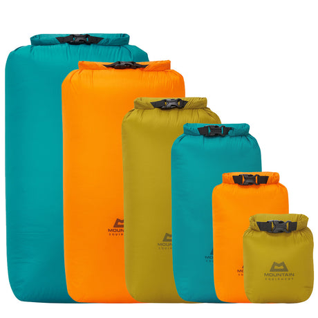 Mountain Equipment Lightweight Drybag 1L - All Colours Group Shot