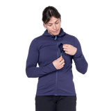 Mountain Equipment Lumiko Hooded Women's Jacket in Amethyst/Medieval - Hood Up