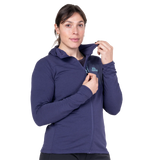 Mountain Equipment Lumiko Hooded Women's Jacket in Amethyst/Medieval - Walking Front