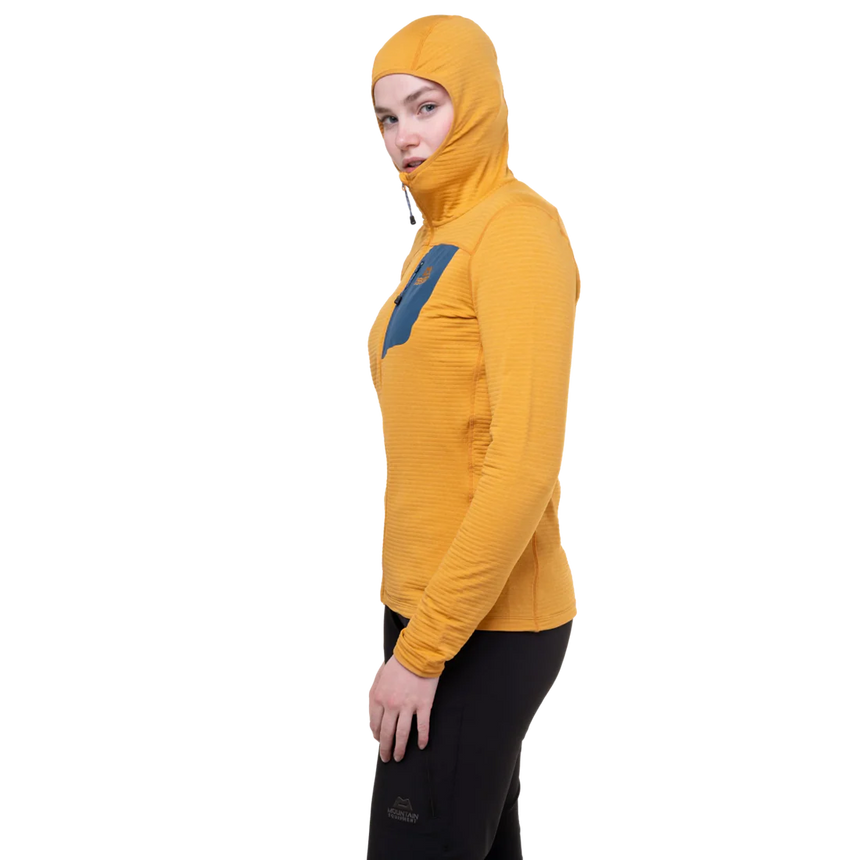 Mountain Equipment Lumiko Hooded Women's Jacket in Butterscotch/Maj - Chest Pocket