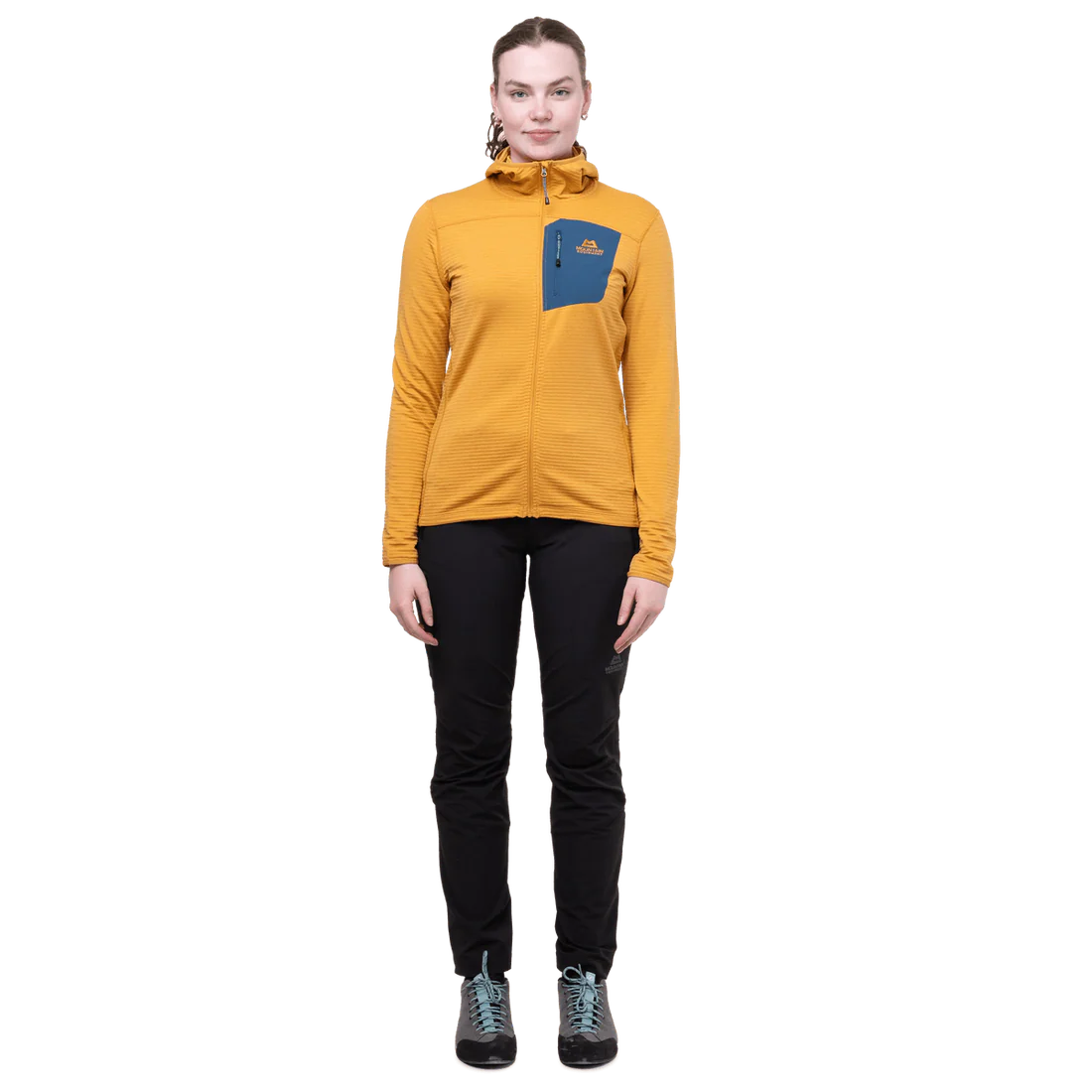 Mountain Equipment Lumiko Hooded Women's Jacket in Butterscotch/Maj - Full Length Front