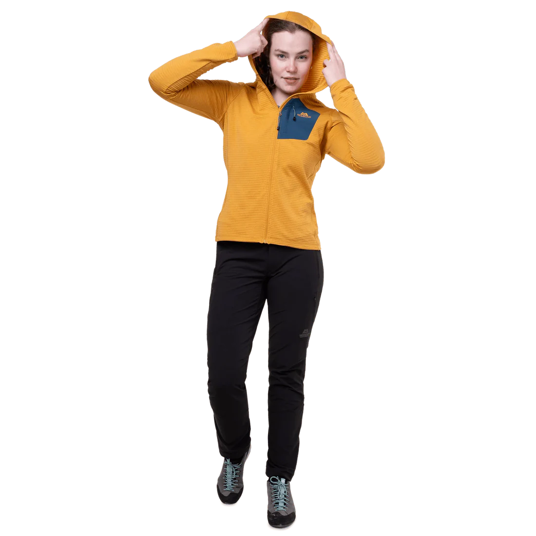 Mountain Equipment Lumiko Hooded Women's Jacket in Butterscotch/Maj - Hood Up