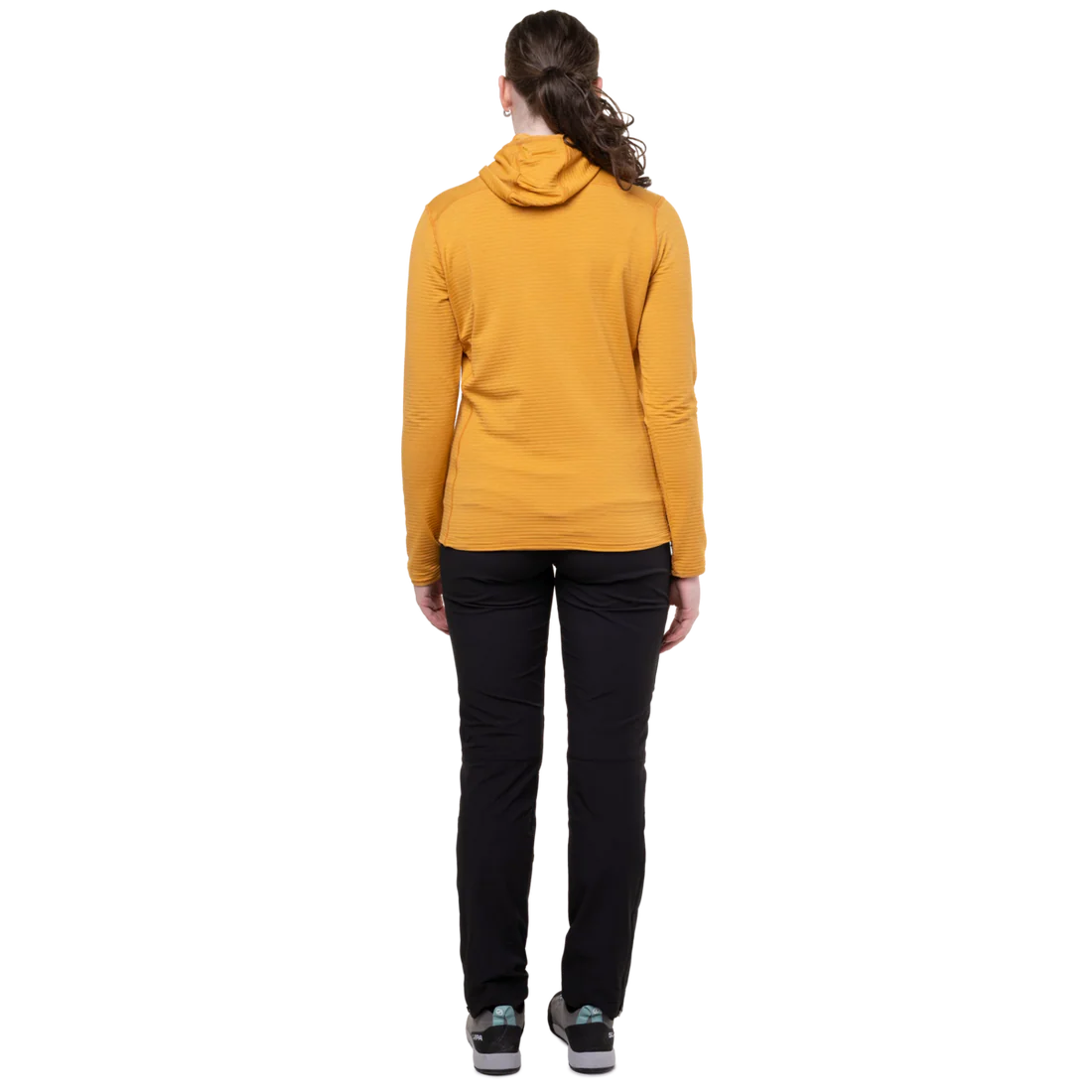 Mountain Equipment Lumiko Hooded Women's Jacket in Butterscotch/Maj - Walking Back