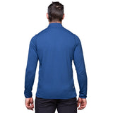 Mountain Equipment Lumiko Men's Zip T in Admiral/Cosmos - Full Length Back