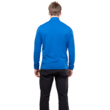 Mountain Equipment Lumiko Men's Zip T in Atlantic/Cosmos - Full Length Front