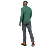 Mountain Equipment Lumiko Men's Zip T in Fern/Ombre - Full Length Back