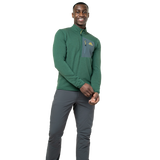 Mountain Equipment Lumiko Men's Zip T in Fern/Ombre - Full Length Front